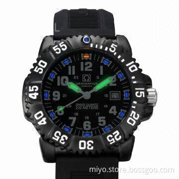 Tritium Watch with Swiss Ronda Movement, Unique and Novelty Tritium Gas Apply to Watch, OEM/ODM